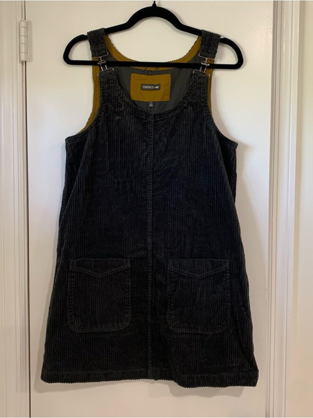 Toad & Co Del Rey Jumper Corduroy Overall Dress Size Small Outdoors Hiking - Picture 2 of 10